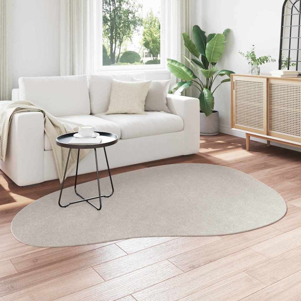 Vidaxl tapijt huarte zand 140 x 200 cm polyester
