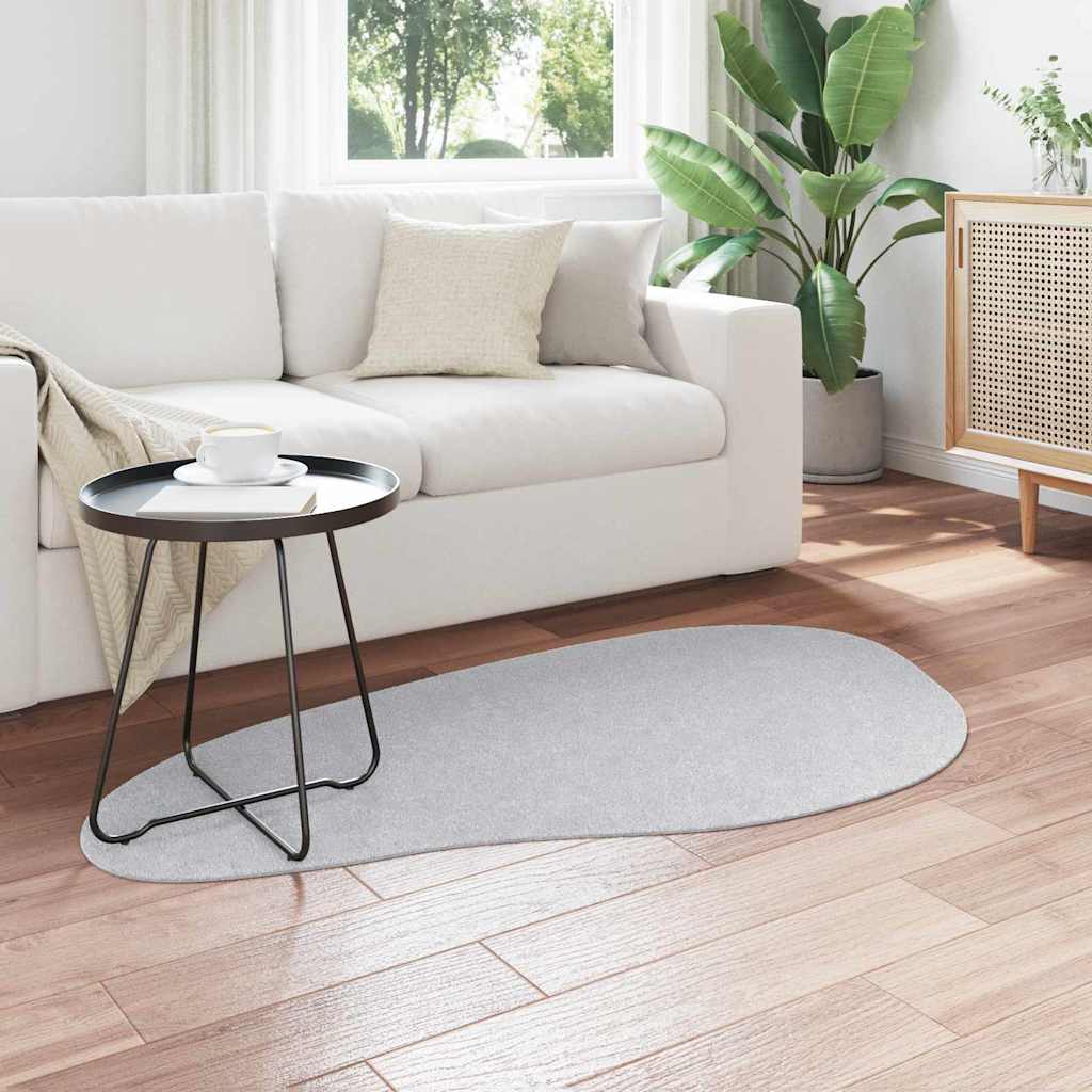 Vidaxl tapijt huarte grijs 80 x 150 cm polyester