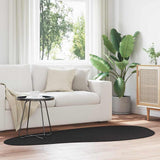 Vidaxl vloerkleden huarte zwart 100 x 200 cm polyester