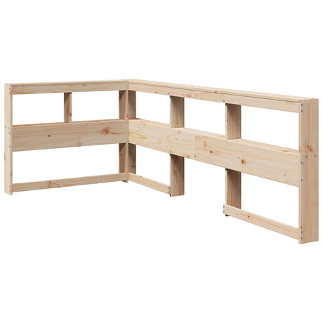 Vidaxl boekenkast hoofdeinde l-vormig 80 cm massief grenenhout
