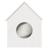 Vidaxl kattenhuis 41x50x50 cm massief grenenhout wit