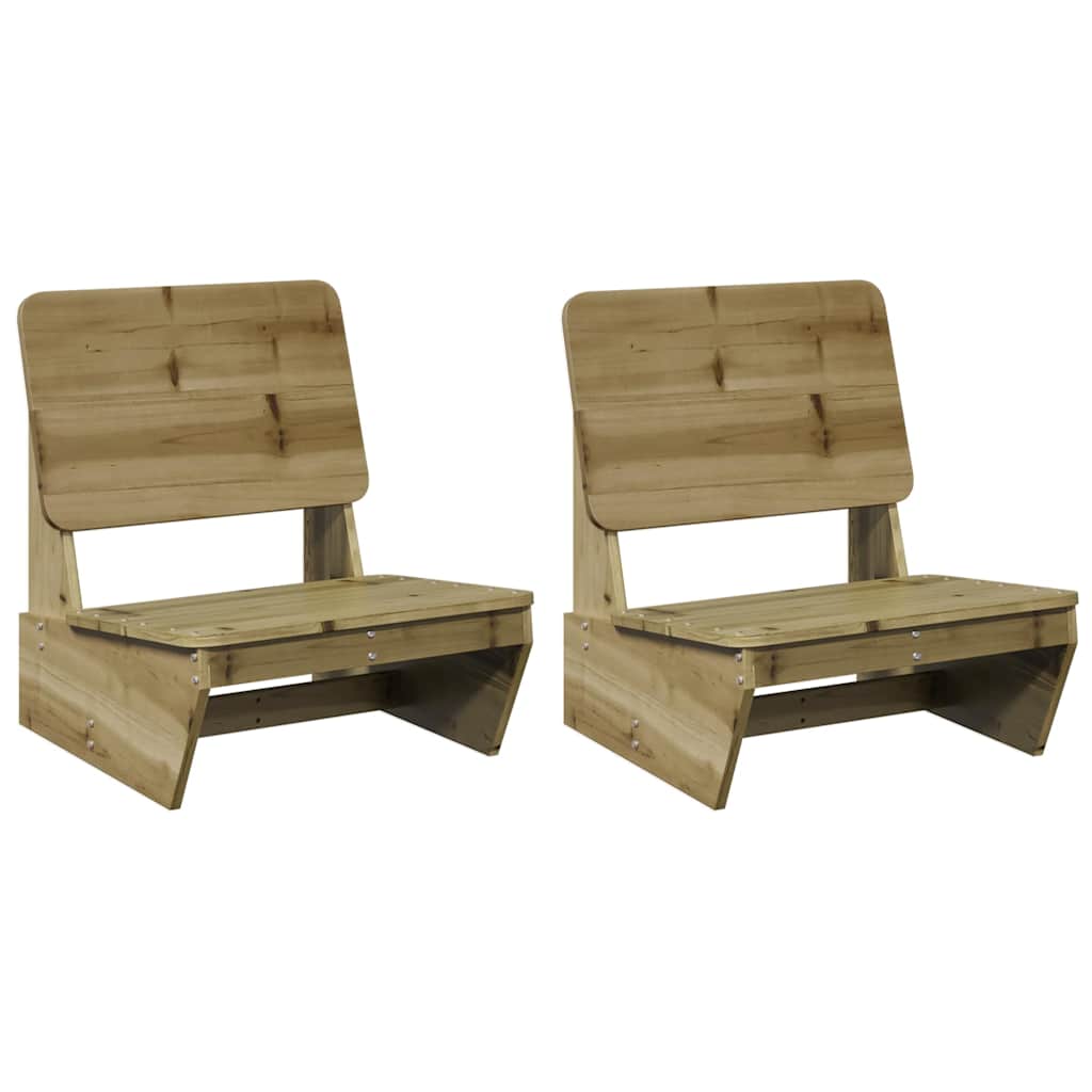 Vidaxl tuinstoelen 2 st 60x64x70,5 cm geïmpregneerd hout