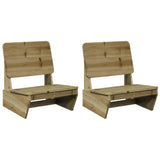 Vidaxl tuinstoelen 2 st 60x64x70,5 cm geïmpregneerd hout