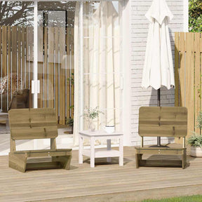Vidaxl tuinstoelen 2 st 60x64x70,5 cm geïmpregneerd hout