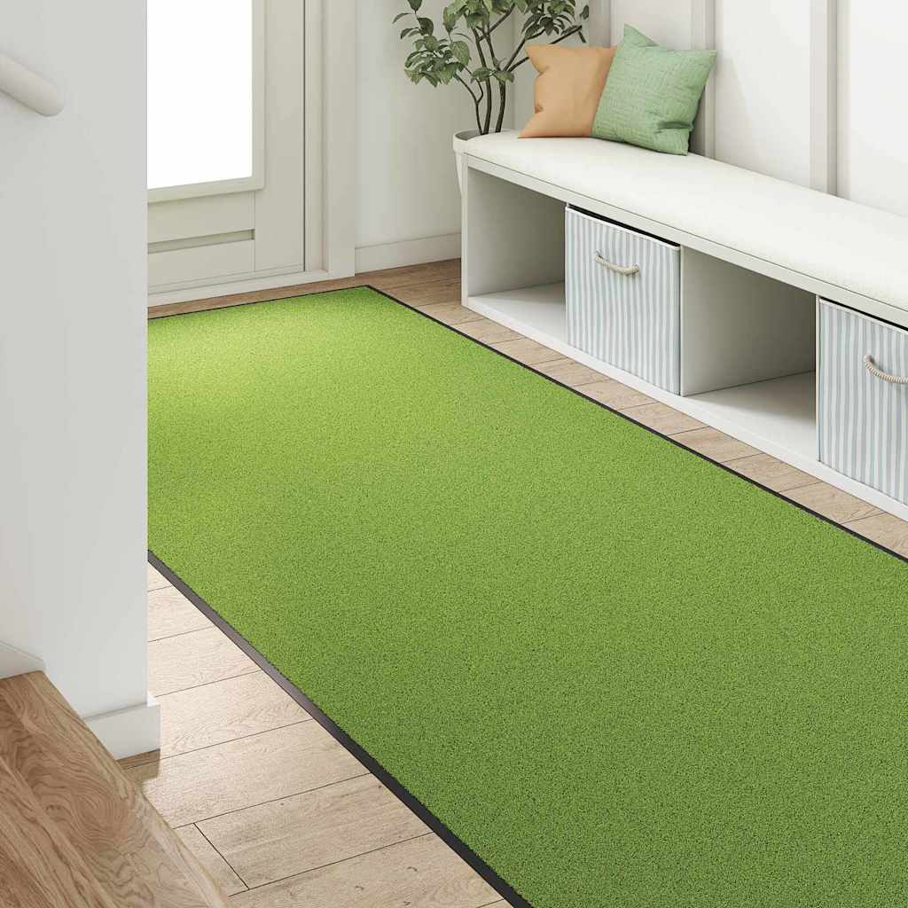 Vidaxl deurmat anders groen en zwart 120 x 250 cm polyamide en pvc