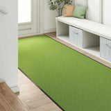 Vidaxl deurmat anders groen en zwart 120 x 250 cm polyamide en pvc