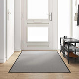 Vidaxl deurmat grijs en zwart 120 x 300 cm polypropyleen en vinyl
