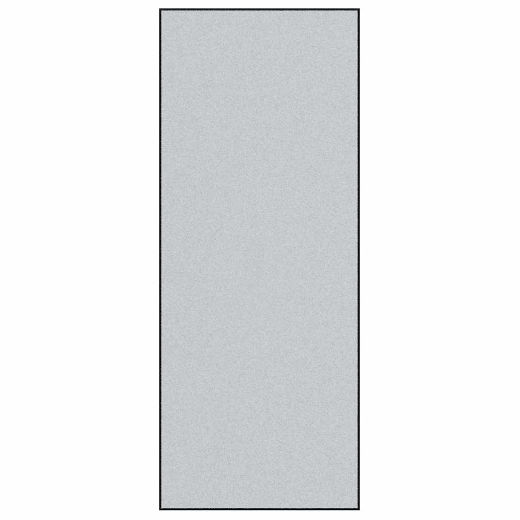 Vidaxl deurmat grijs en zwart 120 x 300 cm polypropyleen en vinyl