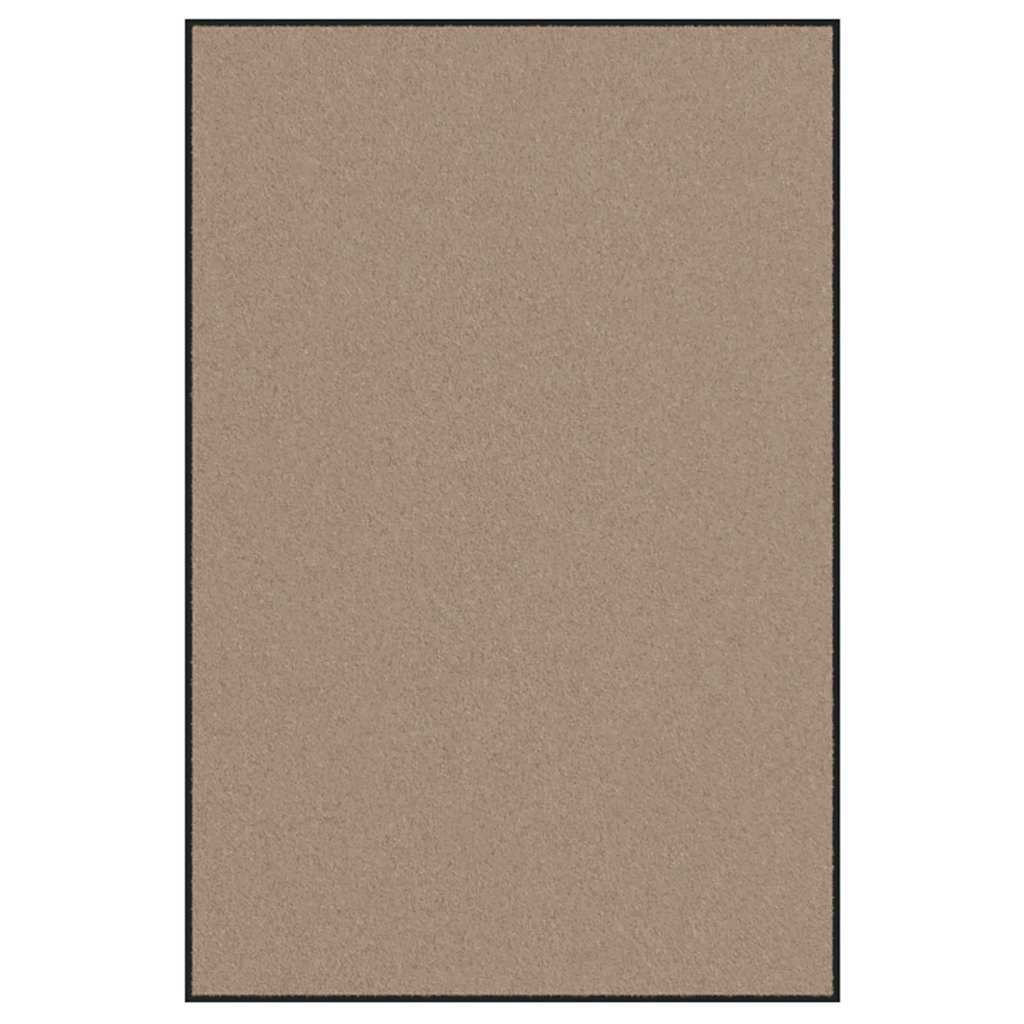 Vidaxl deurmat beige en zwart 120 x 180 cm polypropyleen en vinyl