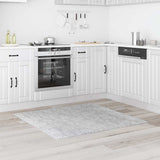 Vidaxl antislip shaggy tapijt grijs 120 x 120 cm pp