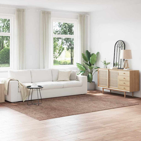 Vidaxl antislip shaggy tapijt bruin 200 x 290 cm pp