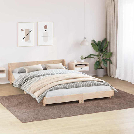 Vidaxl antislip shaggy tapijt bruin 200 x 290 cm pp