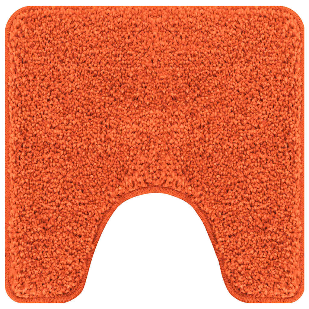 Vidaxl antislip badmat met toilet cut oranje 50 x 50 cm pp