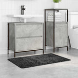 Vidaxl antislip badmat donkergrijs 60 x 90 cm pp