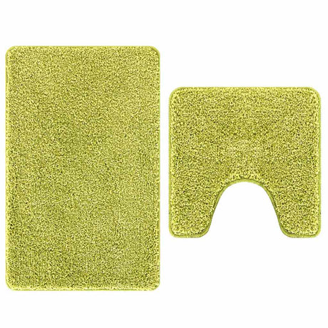 Vidaxl antislip badmat set 2 pcs groen pp