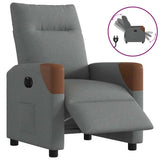 Vidaxl fauteuil elektrisch verstelbaar stof donkergrijs
