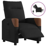 Vidaxl fauteuil verstelbaar elektrisch stof zwart