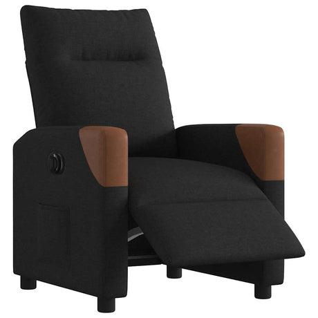 Vidaxl fauteuil verstelbaar elektrisch stof zwart
