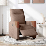 Vidaxl fauteuil verstelbaar elektrisch stof bruin