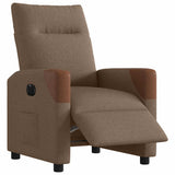 Vidaxl fauteuil verstelbaar elektrisch stof bruin