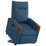 Vidaxl sta-op-stoel verstelbaar stof blauw