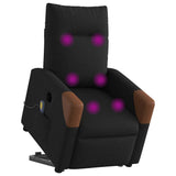 Vidaxl sta-op-massagestoel elektrisch verstelbaar stof zwart