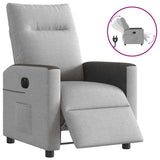 Vidaxl fauteuil elektrisch verstelbaar stof wolk grijs