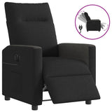 Vidaxl fauteuil verstelbaar elektrisch stof zwart