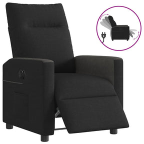 Vidaxl fauteuil verstelbaar elektrisch stof zwart