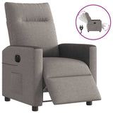 Vidaxl fauteuil verstelbaar elektrisch stof taupe