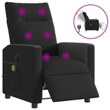 Vidaxl massagestoel elektrisch verstelbaar stof zwart