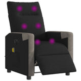 Vidaxl massagestoel elektrisch verstelbaar stof zwart