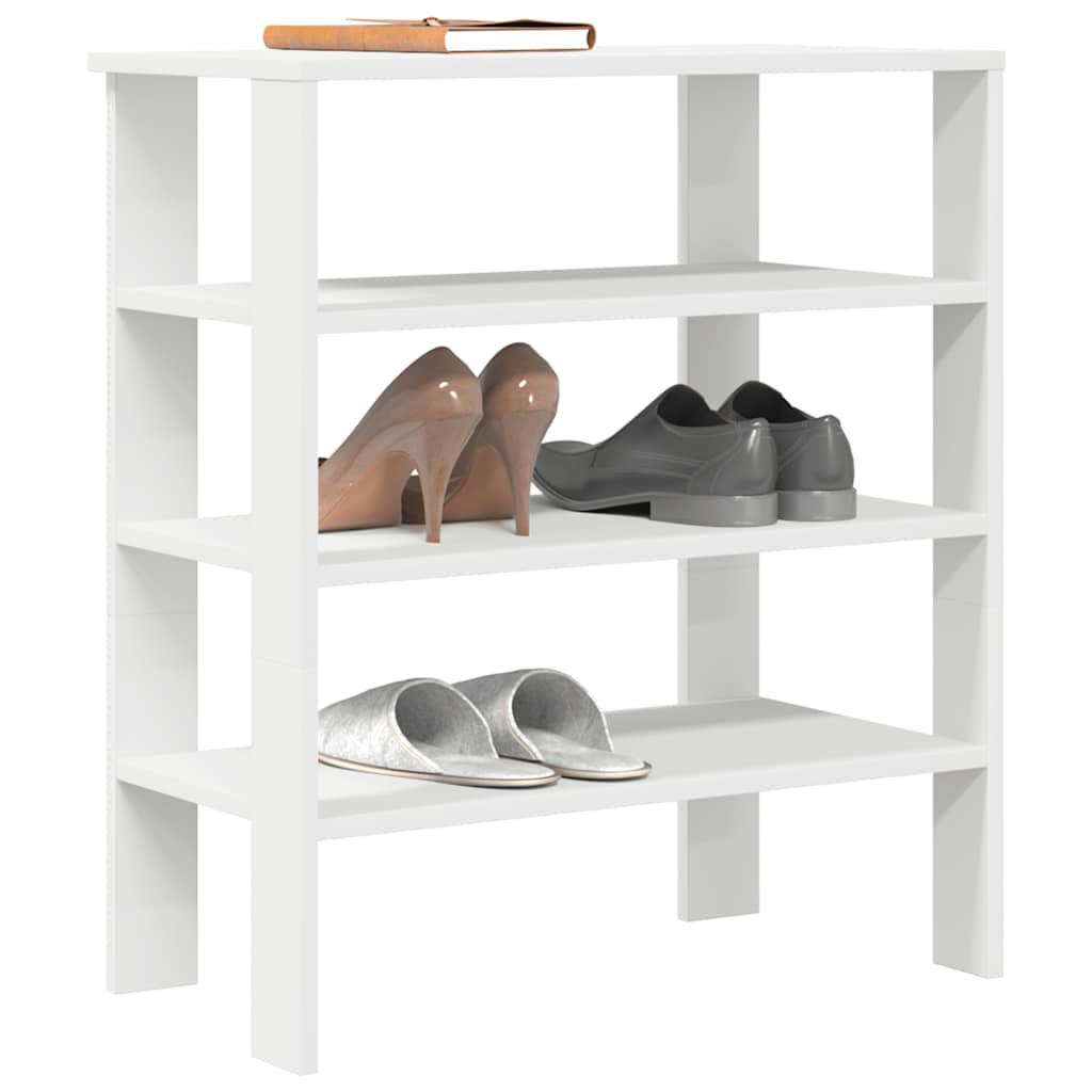 Vidaxl Shoe Rack 61x32x70 cm forarbejdet træhvide