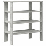 Vidaxl Shoe Rack 61x32x70 cm Behandlet tre betongpris