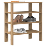 Vidaxl Shoe Rack 61x32x70 cm Behandlet trehåndverk eikfarge