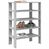 Vidaxl Shoe Rack 61x32x87,5 cm Behandlet tre grå Sonoma eikfarge