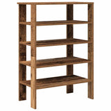 Vidaxl Shoe Rack 61x32x87.5 cm Madera procesada Madera vieja coloreada