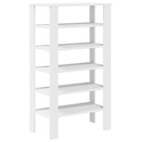 Vidaxl Shoe Rack 61x32x105 cm de madera procesada blanca