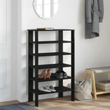 Vidaxl Shoe Rack 61x32x105 cm bearbetat trämall