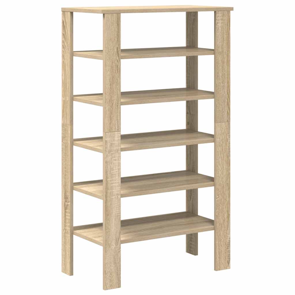 Vidaxl Shoe Rack 61x32x105 cm de madera procesada Sonoma Oak coloreed