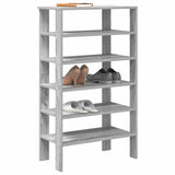 Vidaxl Shoe Rack 61x32x105 cm de madera procesada gris soma coloreed