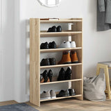 VidaXL shoe rack 60x25x100 cm processed wood Sonoma oak colored