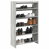 VidaXL shoe rack 60x25x100 cm processed wood gray sonoma oak colored