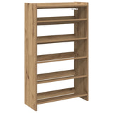 Vidaxl Shoe Rack 60x25x100 cm Forarbejdet træ Artisan Oak Color