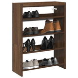 Vidaxl Shoe Rack 60x25x81 cm Color de roble de madera procesada