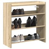 Vidaxl Shoe Rack 60x25x62 cm de madera procesada Sonoma Oak Colored