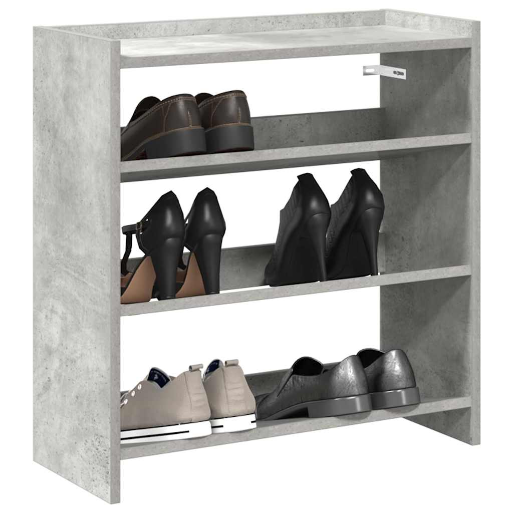 Vidaxl Shoe Rack 60x25x62 cm Price de concreto de madera procesada