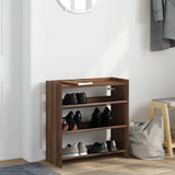 Vidaxl Shoe Rack 60x25x62 CM Color de roble de madera procesada