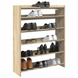 Vidaxl Shoe Rack 80x25x100 cm przetworzone drewno sonoma dębowe kolorowe