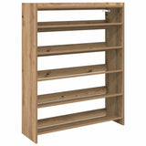 Vidaxl Shoe Rack 80x25x100 cm Behandlet trehåndverk eikfarge